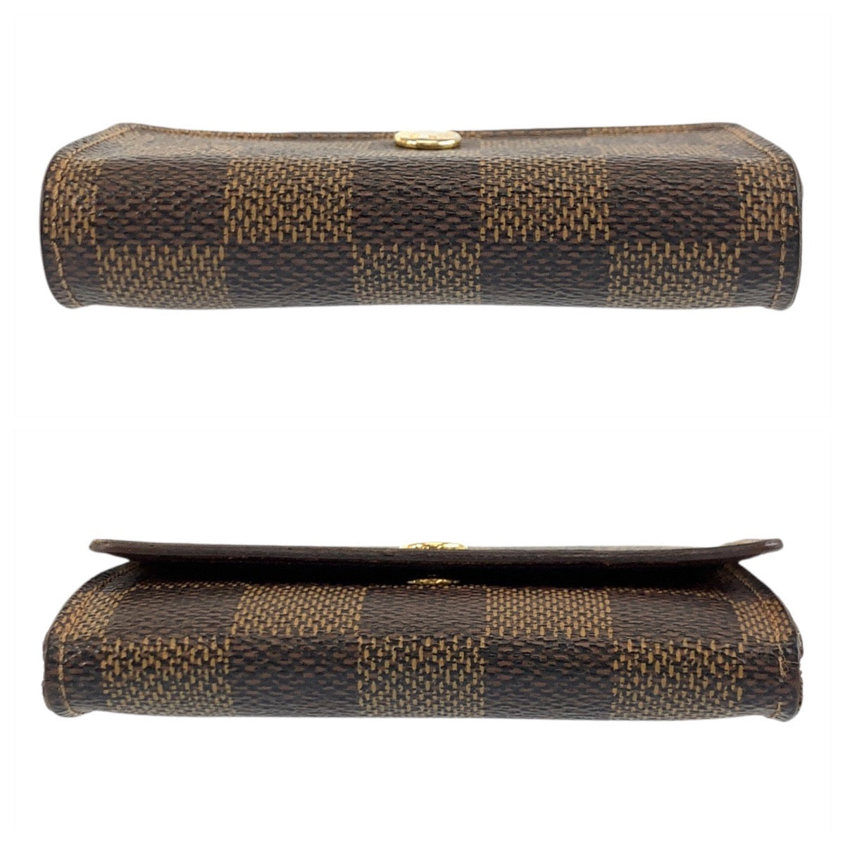 LOUIS VUITTON Coin case N61930 PVC Brown Damier Portonet plat