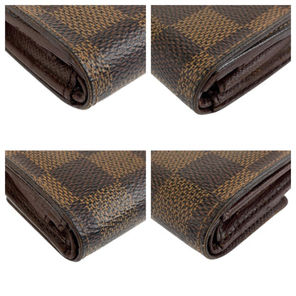 LOUIS VUITTON Coin case N61930 PVC Brown Damier Portonet plat