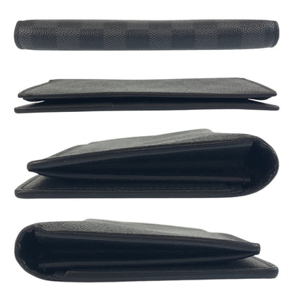 LOUIS VUITTON Long Wallet Purse N62227 PVC black black gray Damier Graphite Portefeuille Ron