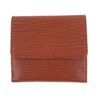 LOUIS VUITTON Tri-fold wallet M63483 leather Kenya Brown Brown Gold Metal Epi Porto Monevier Cartes Crdit
