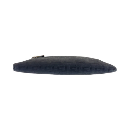 FENDI Pouch 7N0012 Nylon Black SilverMetal Zucchino