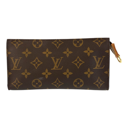 LOUIS VUITTON Pouch M51970 PVC Brown Gold Metal Monogram Pochette Compact Tool