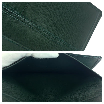LOUIS VUITTON Long Wallet Purse M30404  Taiga Episea Green Taiga Porto 14 Cult Credit