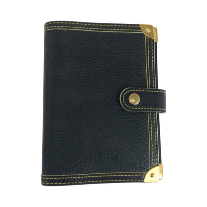 LOUIS VUITTON Notebook cover R20884 leather black Suhari Agenda PM