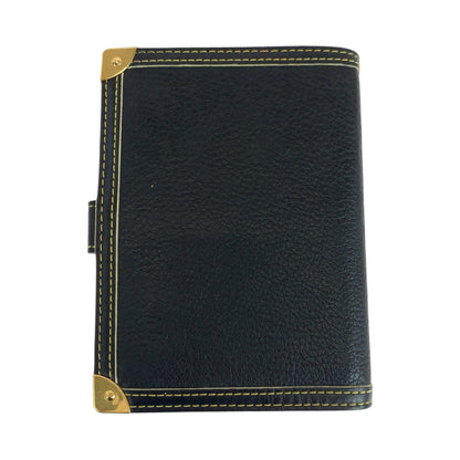 LOUIS VUITTON Notebook cover R20884 leather black Suhari Agenda PM