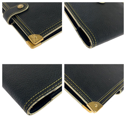 LOUIS VUITTON Notebook cover R20884 leather black Suhari Agenda PM