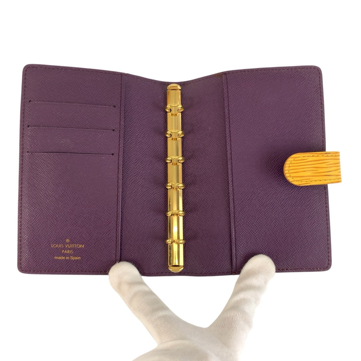 LOUIS VUITTON Notebook cover R20059 leather yellow Epi Agenda PM