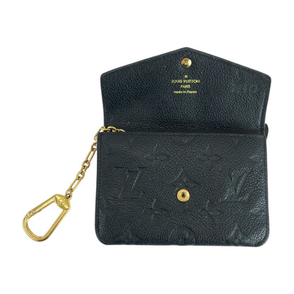 LOUIS VUITTON Coin case M60633 leather black Monogram Unplant Pochette cree