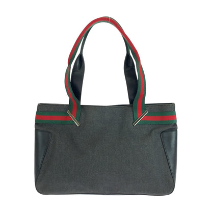 GUCCI Tote Bag 73983 canvas Black SilverMetal Sherry line