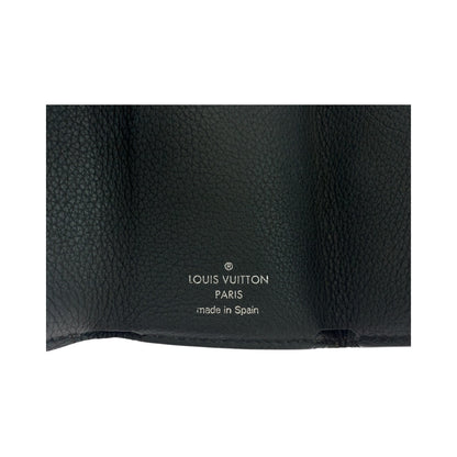 LOUIS VUITTON Tri-fold wallet M63921 leather black Portefeuille Rock Mini