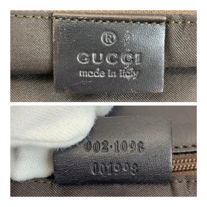GUCCI Tote Bag 002 1098 GG canvas Beige Brown Gold Metal