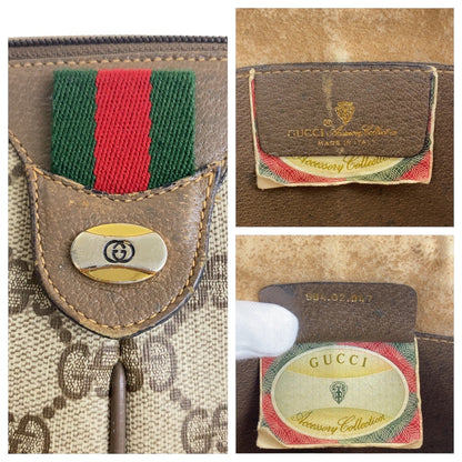 GUCCI Shoulder Bag 904 02 047 GG Supreme Canvas Beige multicolor Old Gucci Shelly Line