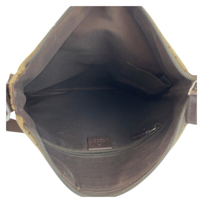 GUCCI Shoulder Bag 145857 GG canvas Beige Brown SilverMetal