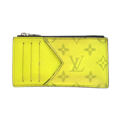 LOUIS VUITTON Coin case M30320 PVC Fluorescent yellow Taigalama Coin card holder