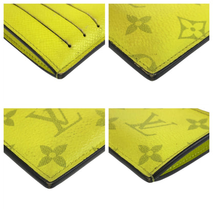 LOUIS VUITTON Coin case M30320 PVC Fluorescent yellow Taigalama Coin card holder