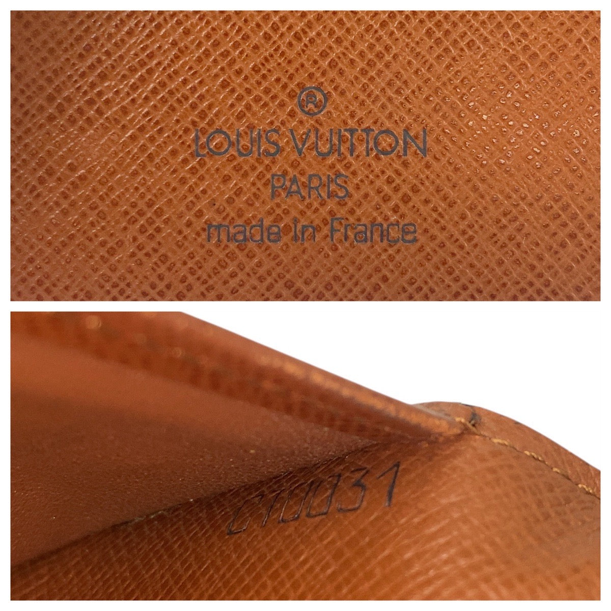 LOUIS VUITTON Long Wallet Purse M61823 PVC Brown Monogram Porte Valeurs Cartes Crdit