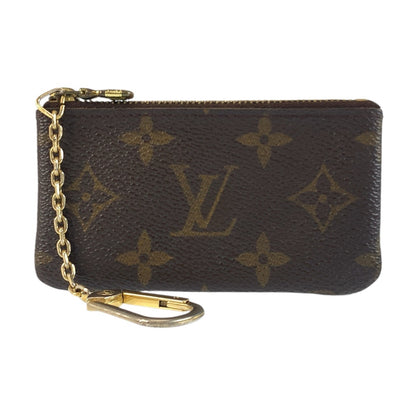 LOUIS VUITTON Coin case M62650 PVC Brown Gold Metal Monogram Pochette cree