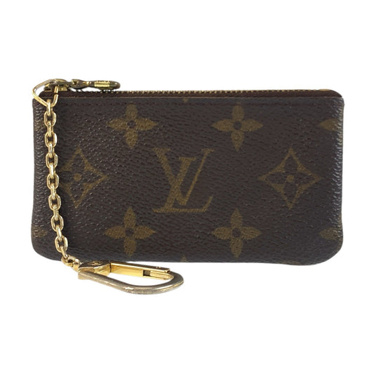 LOUIS VUITTON Coin case M62650 PVC Brown Gold Metal Monogram Pochette cree