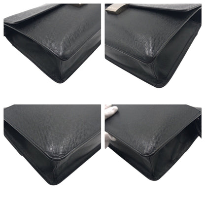 LOUIS VUITTON Clutch bag M30782 leather Black black Taiga ardwards Selenga