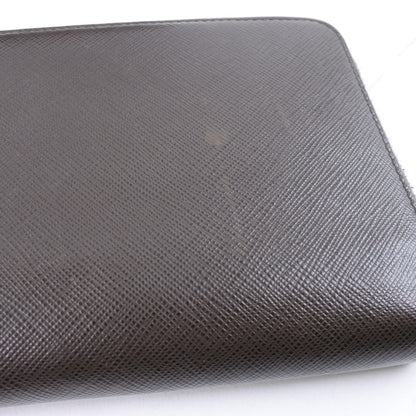 PRADA Long Wallet Purse 2ML220 Safiano Brown Brown Zip Around