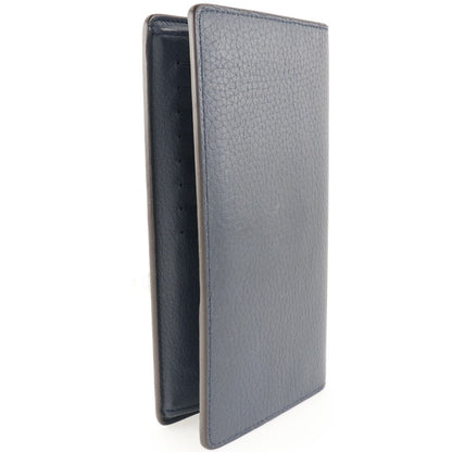 LOUIS VUITTON Long Wallet Purse M58818 Taurillon Clemence Navy blue Parnasea Portefeuille Blaza