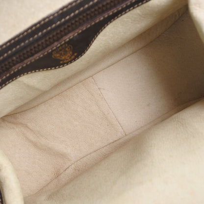 GUCCI Shoulder Bag Calfskin Brown vintage