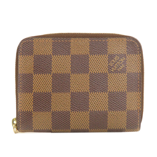 LOUIS VUITTON Coin case N63070 Damier canvas Brown Zippy Coin Purse Damier Ebene