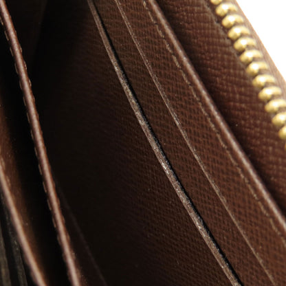 LOUIS VUITTON Coin case N63070 Damier canvas Brown Zippy Coin Purse Damier Ebene