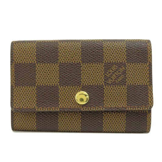 LOUIS VUITTON Key case Key holder  N62630 Damier canvas Brown Multicles6 Damier Ebene