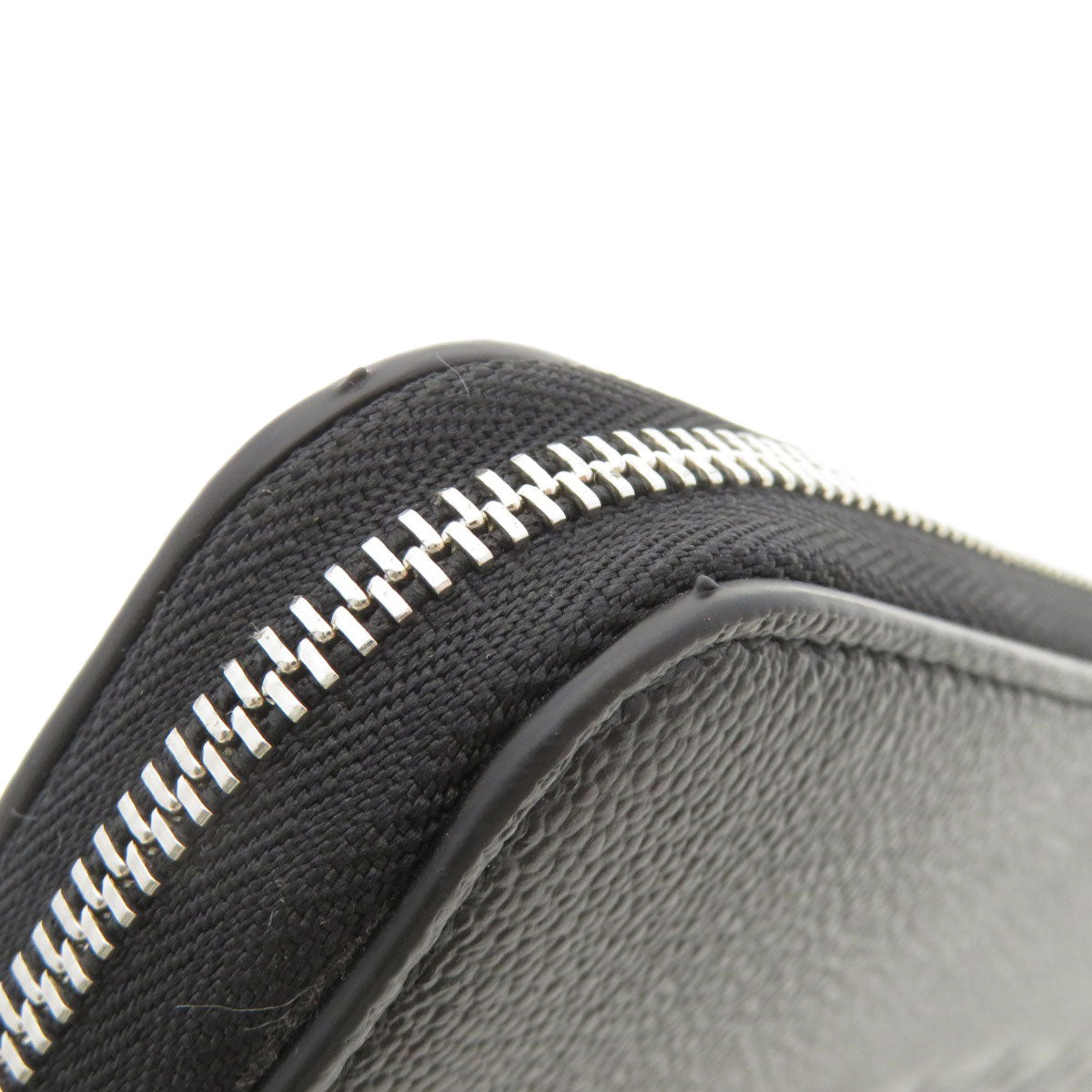BURBERRY Long Wallet Purse leather black Logo motif