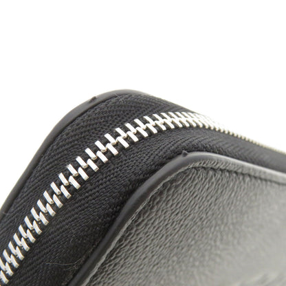 BURBERRY Long Wallet Purse leather black Logo motif