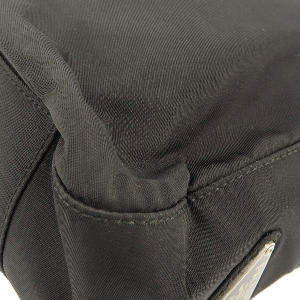 PRADA Handbag Nylon black logoMetal