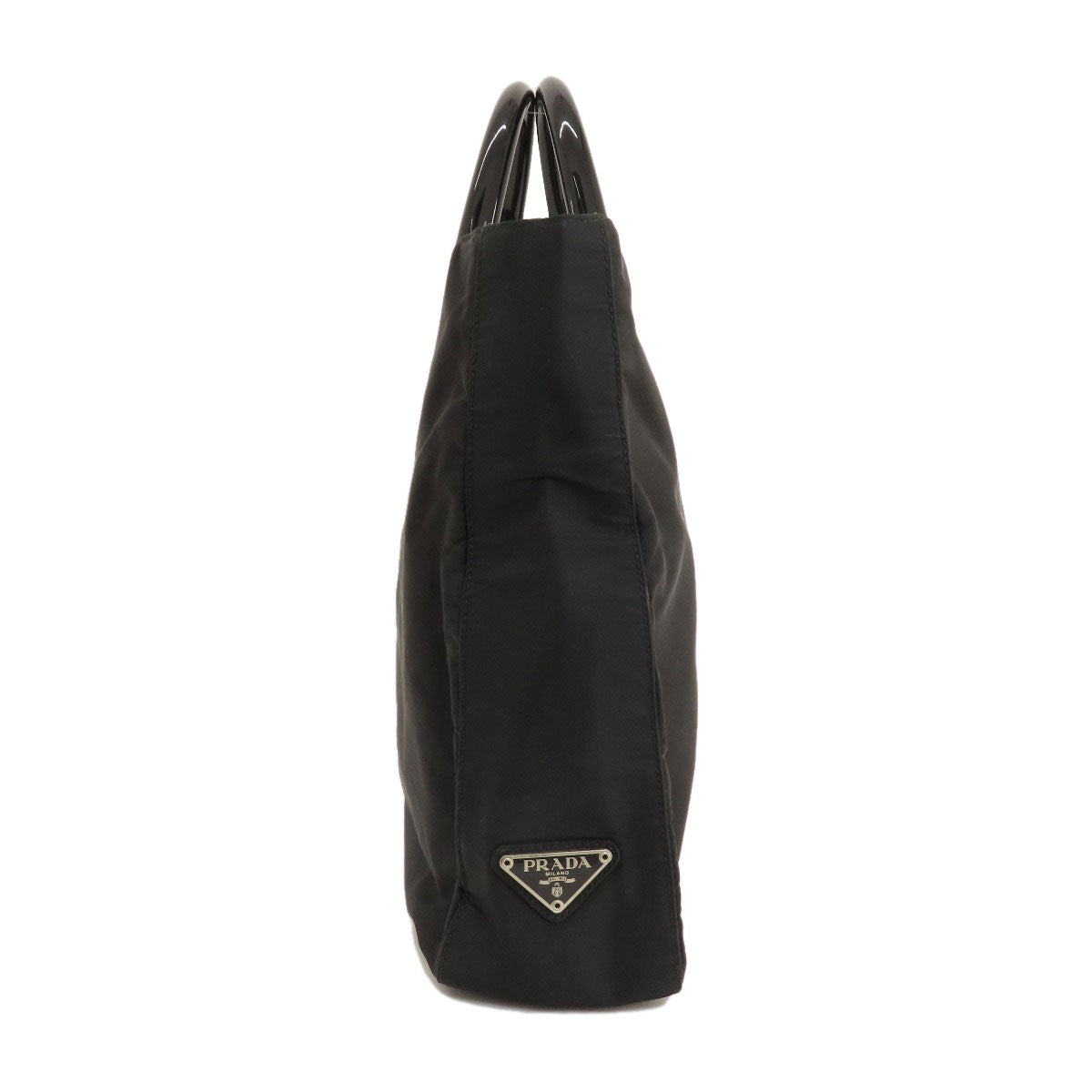 PRADA Handbag Nylon black logoMetal