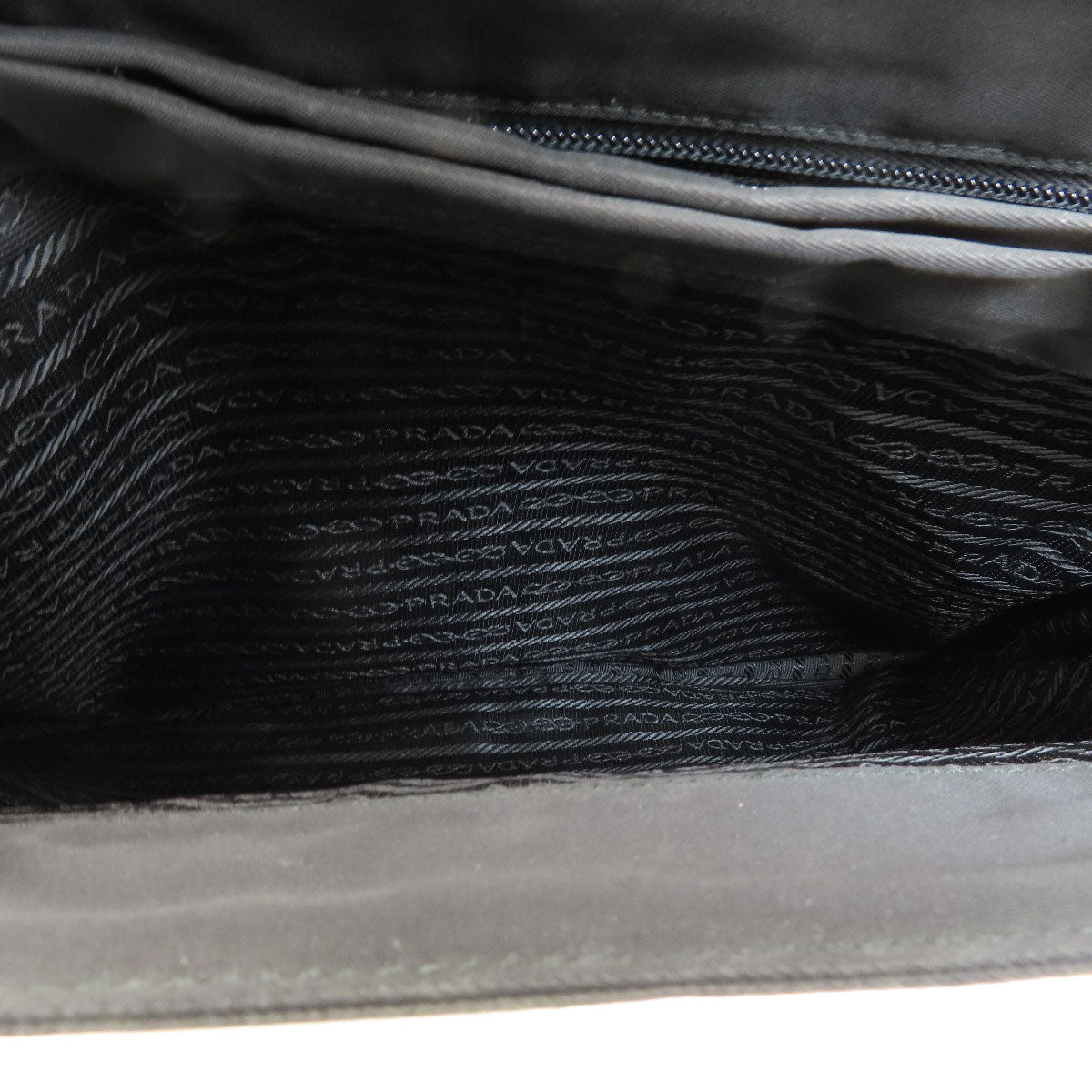 PRADA Handbag Nylon black logoMetal