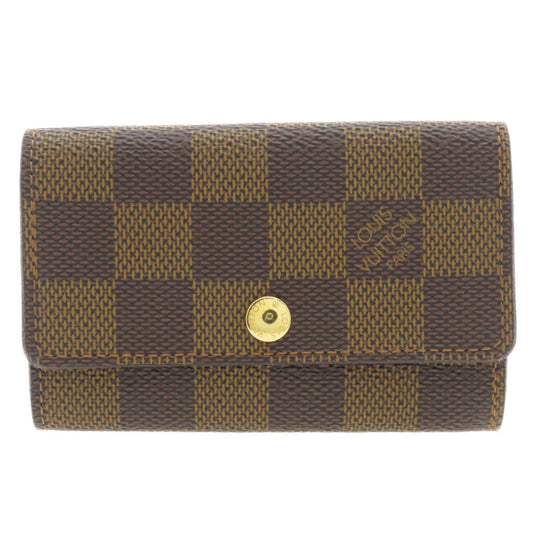 LOUIS VUITTON Key case Key holder  N62630 Damier canvas Brown Multicles6 Damier Ebene
