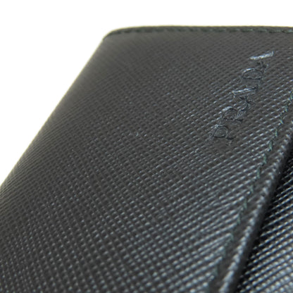 PRADA Key case Key holder  2M0223 leather black Logo engraving
