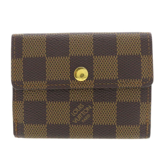 LOUIS VUITTON Coin case N62925 Damier canvas Brown Ludlow Damier Ebene