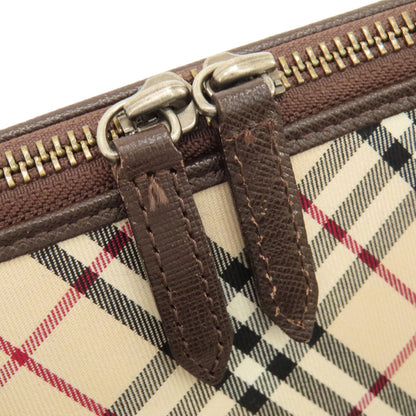 BURBERRY Handbag canvas Brown Nova Check