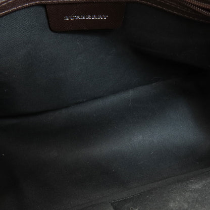 BURBERRY Handbag canvas Brown Nova Check