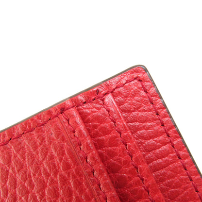 GUCCI Bifold Wallet 449405 leather Red Interlocking G outlet
