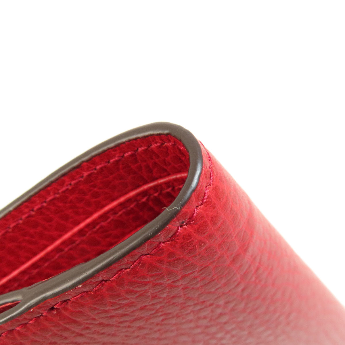 GUCCI Bifold Wallet 449405 leather Red Interlocking G outlet
