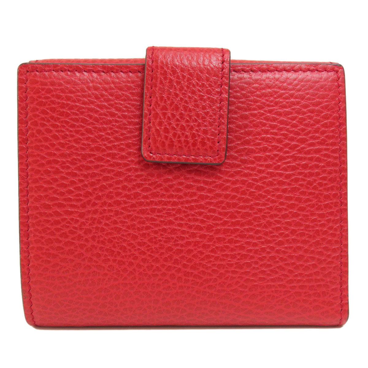 GUCCI Bifold Wallet 449405 leather Red Interlocking G outlet