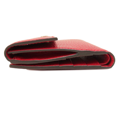 GUCCI Bifold Wallet 449405 leather Red Interlocking G outlet