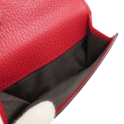 GUCCI Bifold Wallet 449405 leather Red Interlocking G outlet