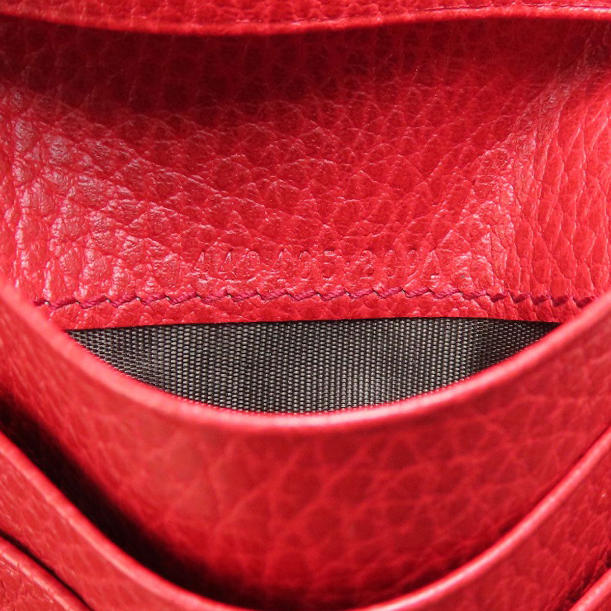 GUCCI Bifold Wallet 449405 leather Red Interlocking G outlet