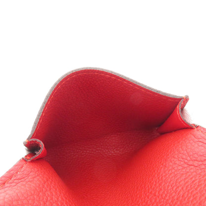 LOUIS VUITTON Card Case M58457 Ann Platt Red Envelope Carte de Visite Empreinte Women Used Authentic