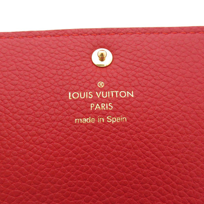 LOUIS VUITTON Card Case M58457 Ann Platt Red Envelope Carte de Visite Empreinte Women Used Authentic