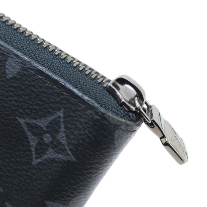 LOUIS VUITTON Long Wallet Purse M62295 Monogram Eclipse black Zippy wallet ã» Vertical