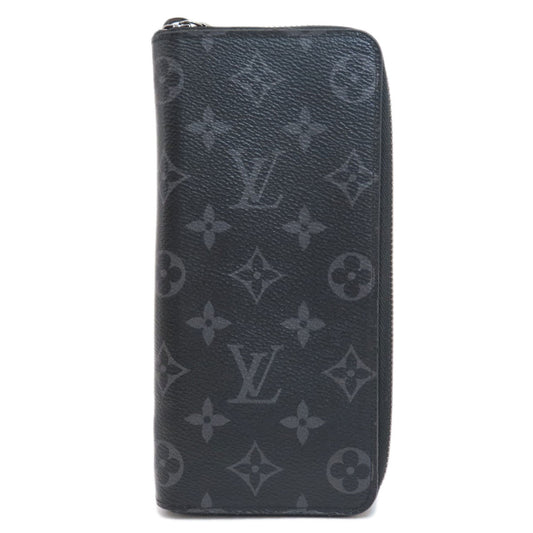 LOUIS VUITTON Long Wallet Purse M62295 Monogram Eclipse black Zippy wallet ã» Vertical