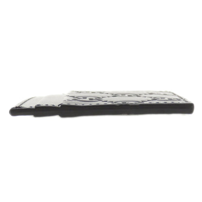 GUCCI Card Case 233166 Calfskin black GG Shima